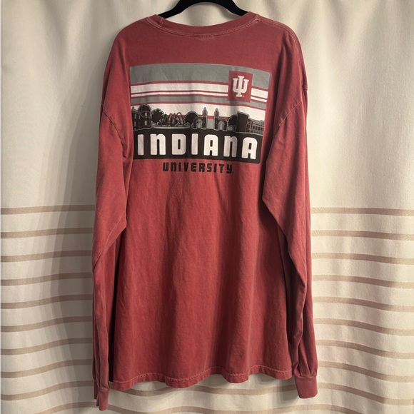 Comfort Colors Other - Indiana University Unisex Red Long Sleeve Shirt